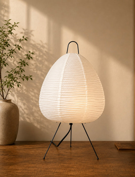 Japanese Washi Paper Lamp Natural White