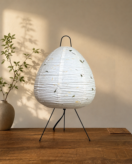 Handmade Botanical Paper Lamp